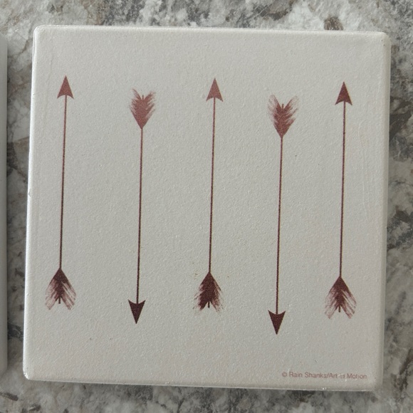 Thirtystone Boho Arrow Coasters Set of 2 - Picture 2 of 6